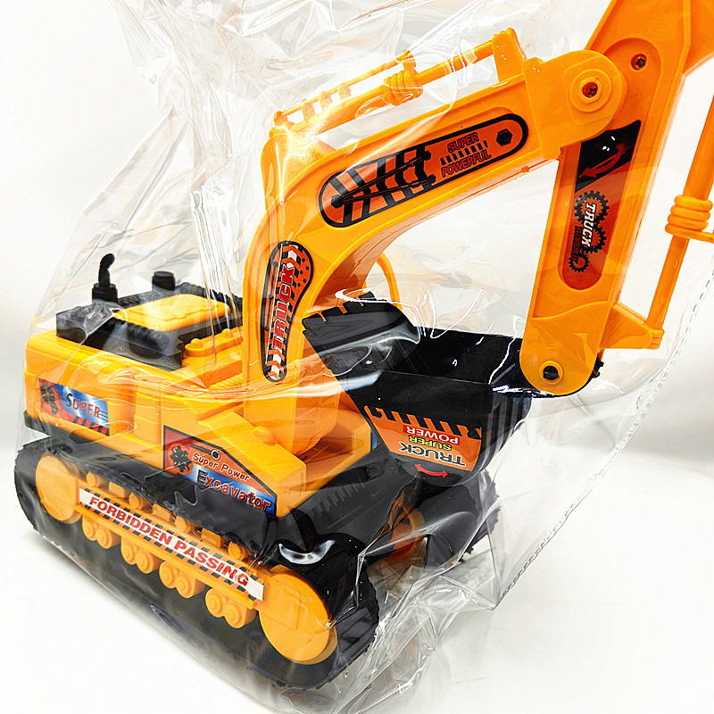Modelo de Excavadora de Juguete Grande de Plástico de Deslizamiento Inercial para Niños