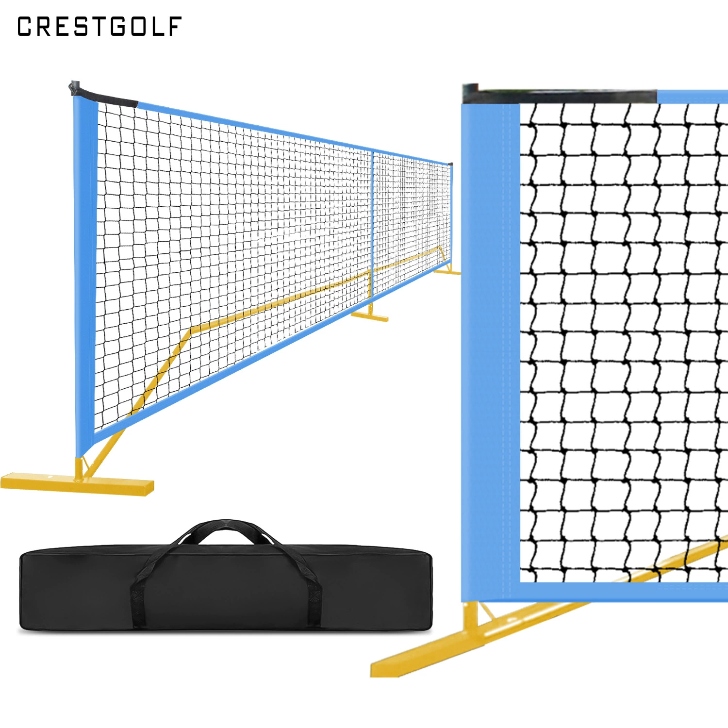 Портативная уличная сетка для падлета крокета (pickleball) от CRESTGOLF, съемная тренировочная сетка для мяча без колес, 6,7 м