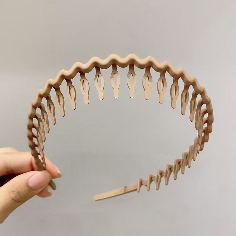 17#卡其色波浪发箍