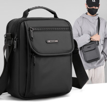 奥天新款简约时尚休闲男包单肩斜挎包多层包包大小号包0920#0921#