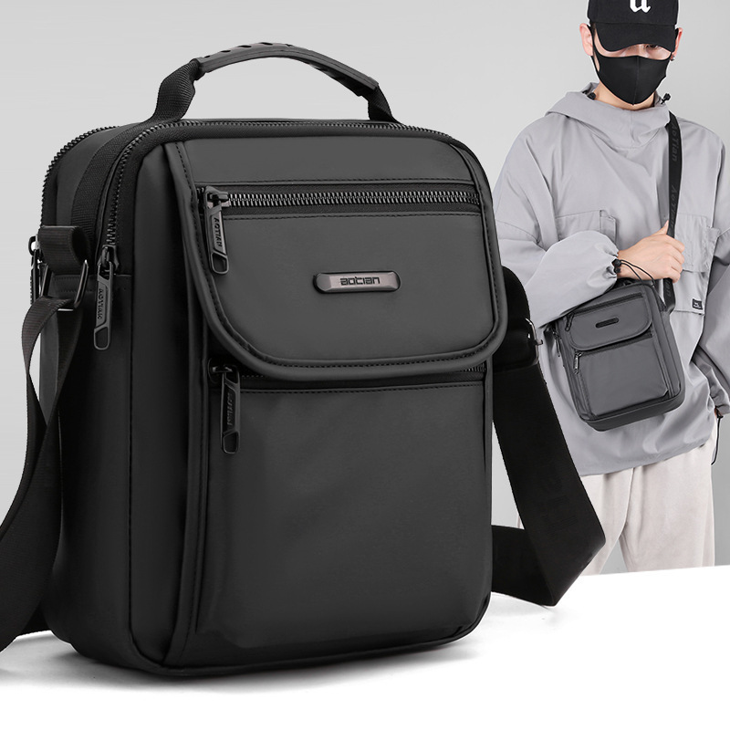 Aotian New Simple Fashion Casual Men's Bag Single Shoulder Crossbody Bag Multi-Layer Bag Large and Small Bag 0920 # 0921 #