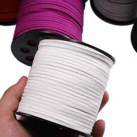 双面绒皮绳 麂皮绳 双面绒 DIY吊坠配件 2.5mm编织 手链项链皮绳