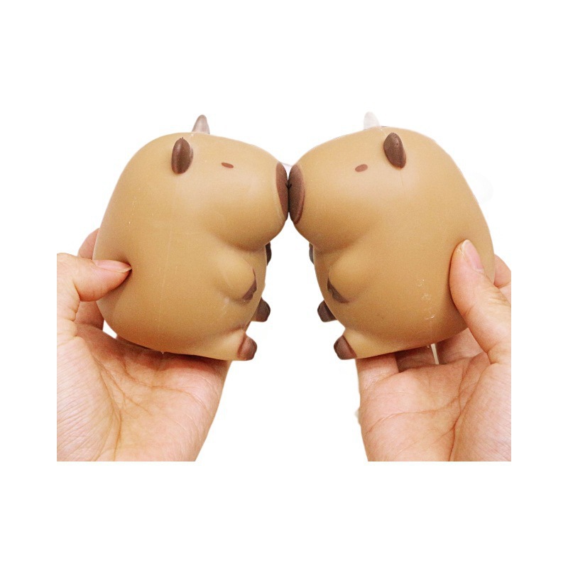 Capibara espuma espuma niños pellizco pellizco juguetes inteligentes de descompresión rubi colgante de llaver para descompresión artefacto