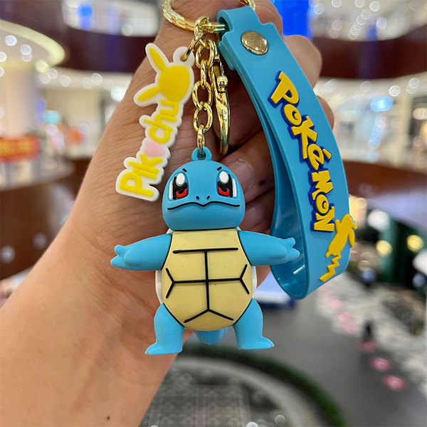 Pokemon Baby Keychain Pendant Cartoon Cute Male and Female Couple Doll Car Keychain Wholesale Trendy Toy