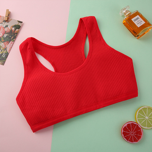 【Instant Delivery】Red Innerwear Set for Girls in their Luck Year, Developmental Stage, Ages 8-15, Cotton, for Middle School Students and Primary School Students