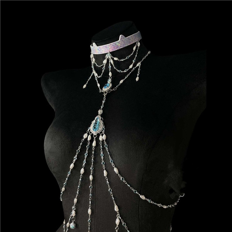 Chest Chain, Body Chain, Tassel Necklace, Couple's Light Luxury Niche, Men's and Women's Fun, Pure Desire, Sexy Style Accessories, High-End