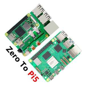 Raspberry Pi 5 expansion board Zero to Pi5 interface conversion USB HUB RJ45 network port compatible with Pi5 shape