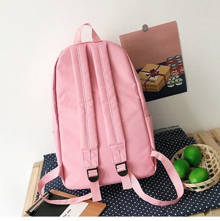 Crisantemo ins mochila estudiante femenina mochila de estilo coreano hembra fresca hembra de gran capacidad mochila de secundaria femenina