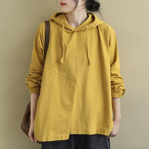 Autumn long-sleeve, hoody, sweatshirt, plus size, drawstring