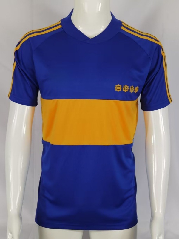 Boca Juniors Retro 1981 Home Jersey Blue Yellow