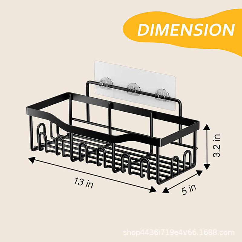 Rack de baño montado en la pared a prueba de polvo para inodoro sin perforación para almacenar artículos de higiene rack de almacenamiento rack de ducha montado en la pared a prueba de óxido