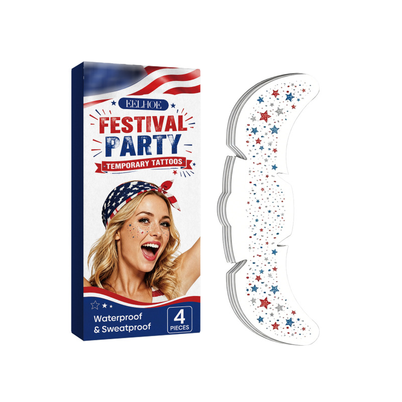 Eelhoe Festival Carnival Tattoo Stickers Temporary Party Festival Face Makeup Gentle and Skin-Friendly Tattoo Stickers Eelhoe Festival Carnival Tattoo Stickers Temporary Party Festival Face Makeup Gentle and Skin-Friendly Tattoo Stickers