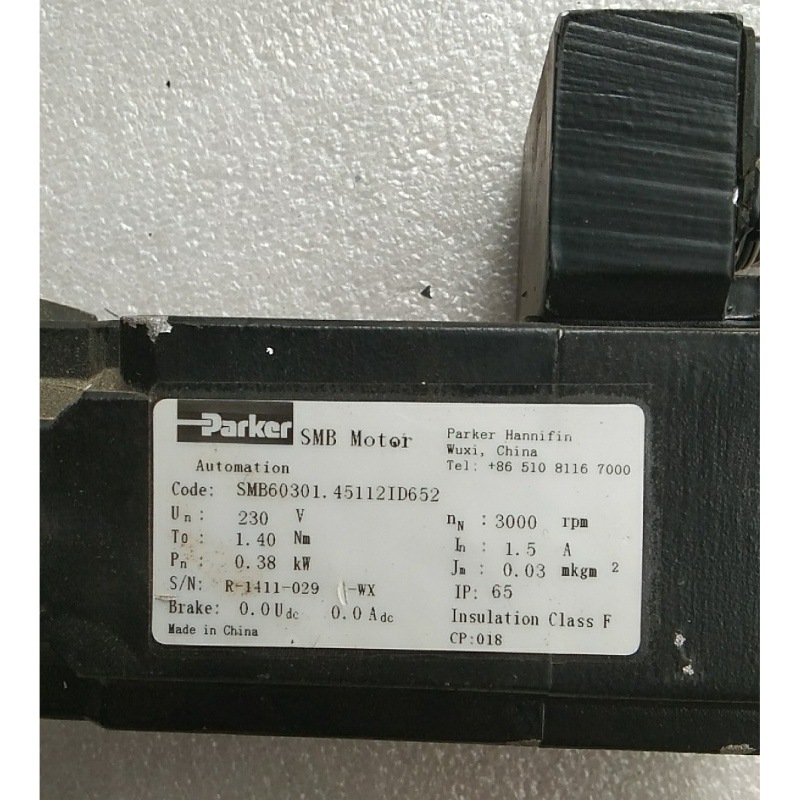 A057*现货测试好Parker派克伺服电机SMB60301.45112ID652