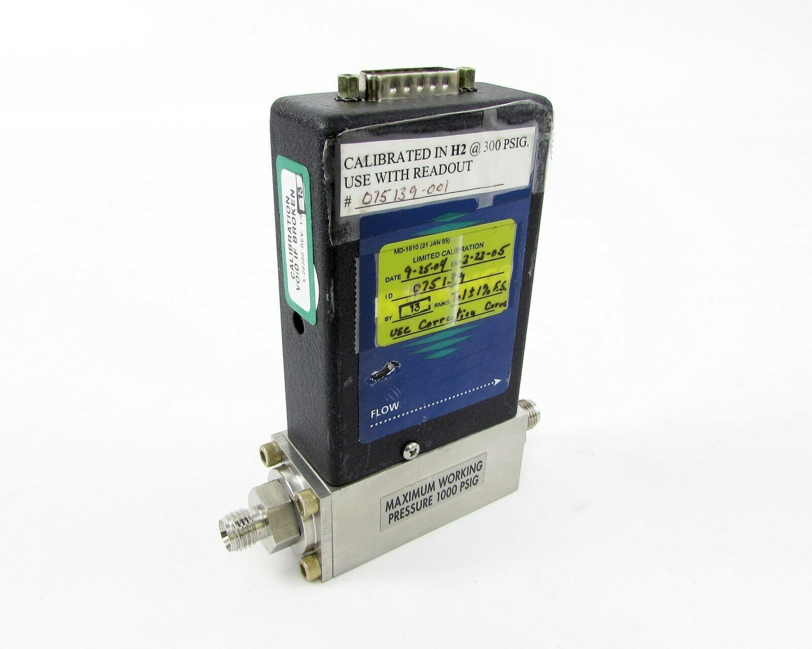 Hastings HFM-200 Fast, Mass Flow Meter, 600 SCIM, Hydrogen