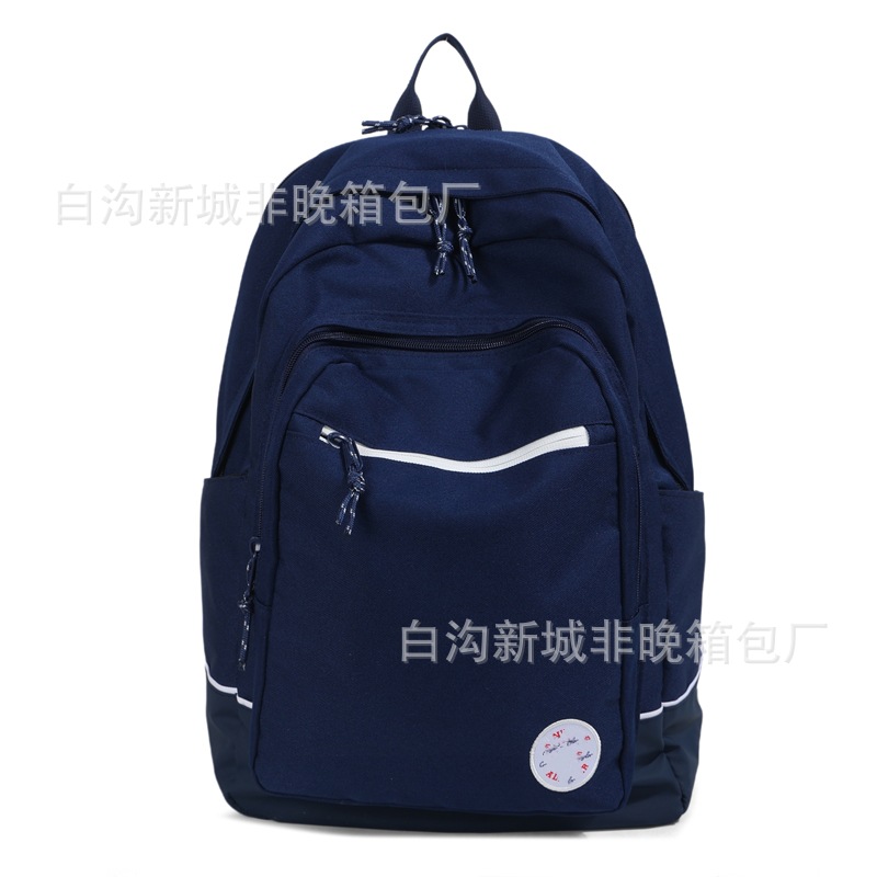 With zipper, blue