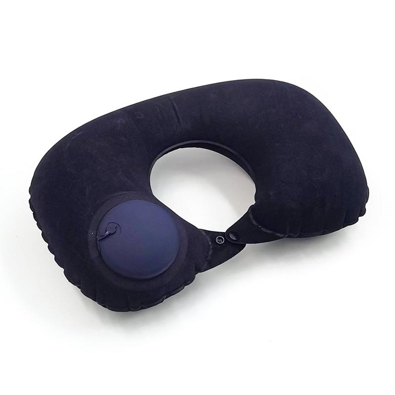 Portable Compression Inflatable U-Shaped Travel Neck Nap Airplane Pillow_voghion.com