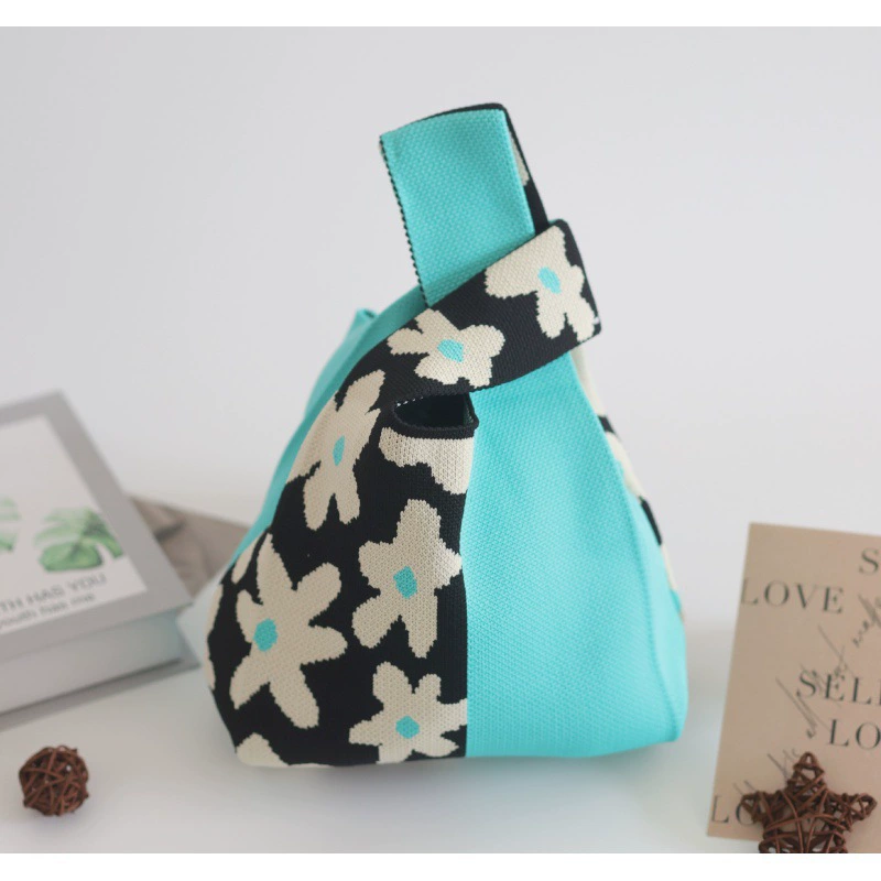 Knitted Wrist Bag Set, Custom Thickened Design, Small Tote 20–36, Multi-Pattern Pack