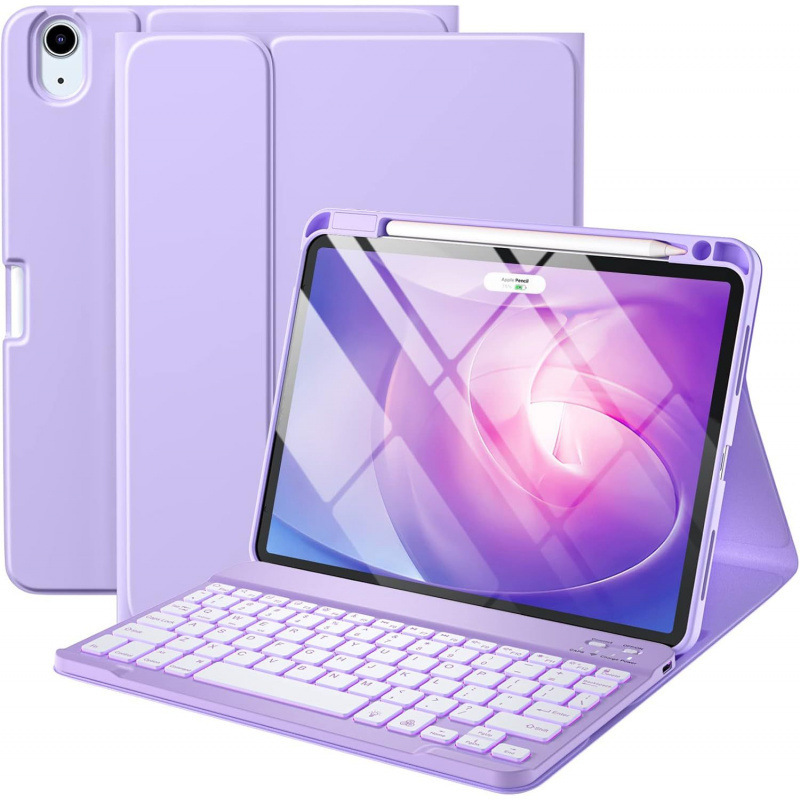 ipad10世代キーボードレザーケースipad9air611タブレット保護ケースair456右ペンスロットケースに適しています|undefined