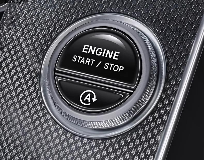 Suitable for Mercedes-Benz C260L One-Button Start Film C-Class Button Decorative Protective Sticker C200L Interior Decoration Supplies