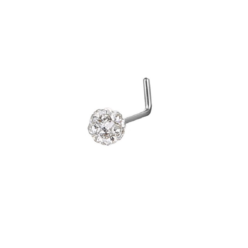Personalisierter Nasenpiercing-Ring mit feiner Nadel und L-förmiger Kugel – Hersteller und Verkäufer_voghion.com