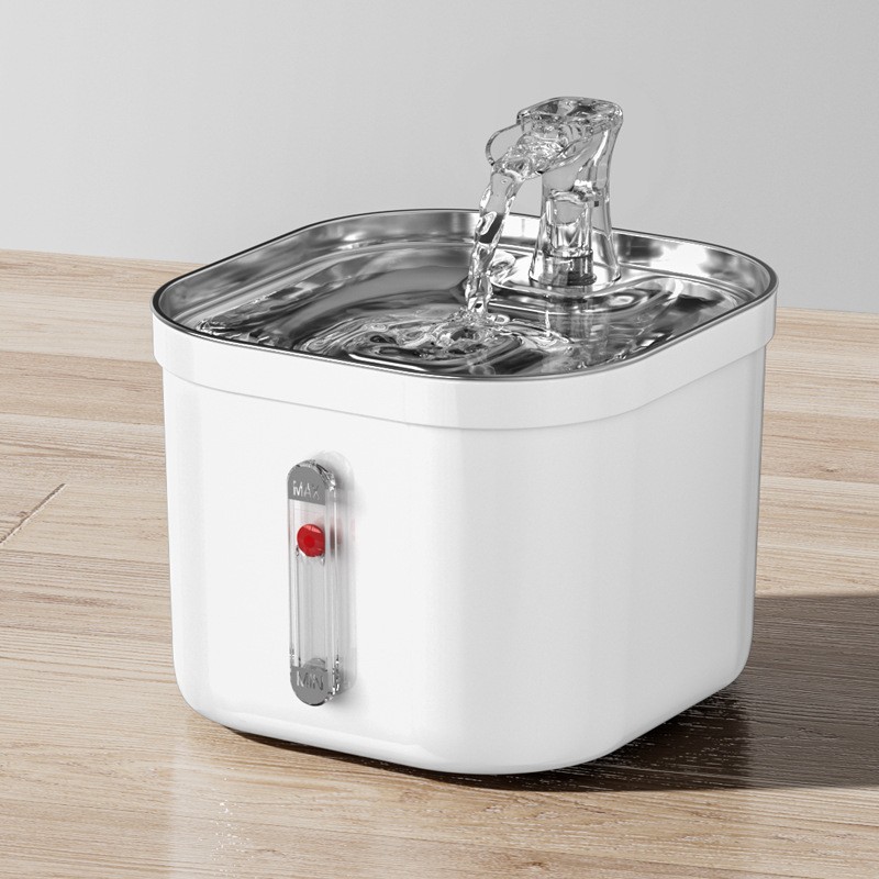 Nuevo acero inoxidable transfronterizo gatos beber agua automática de circulación de agua corriente mascota agua potable inteligente gatos y perros beber tazón de agua