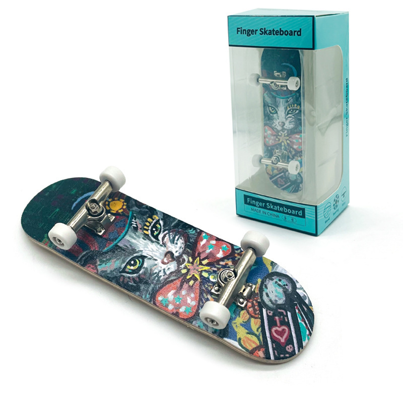 Factory Direct Supply of Maple Wood Finger Skateboards with Professional Bearing Wheels and Double Kickboards for Cross-Border Wholesale Factory Direct Supply of Maple Wood Finger Skateboards with Professional Bearing Wheels and Double Kickboards for Cross-Border Wholesale