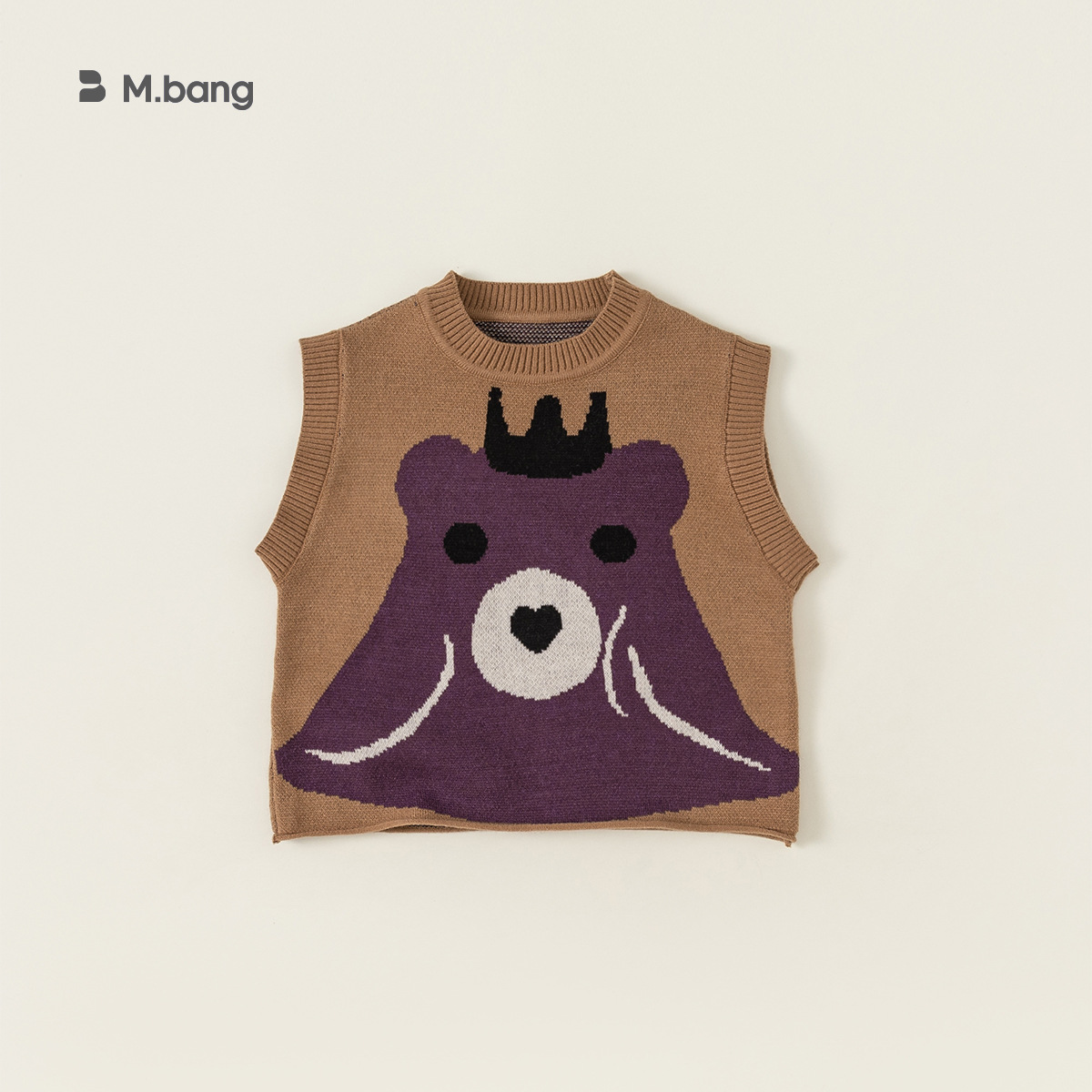 Ropa Infantil Youbao, Chaleco Infantil, Primavera y Otoño, Nuevo Producto, Chaleco de Punto con Estampado de Oso para Niñas, Estilo Coreano, Suéter Infantil