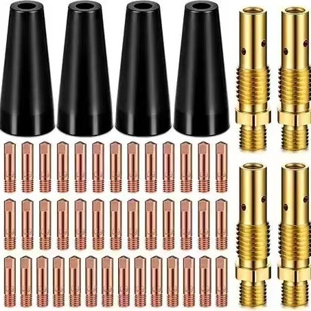 跨境套装15AK保护嘴连接杆导电嘴焊枪配件KP1939-1保护咀48件套