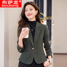 2025新款布萨龙busalong女长袖职业小西服正式装女外套工作服1782