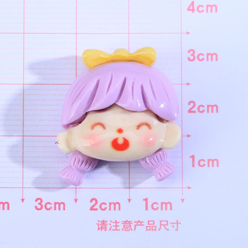Ventas directas de fábrica nuevo brillante chica de dibujos animados accesorios de resina DIY horquilla hecha a mano accesorios para el cabello hebilla de zapato material al por mayor