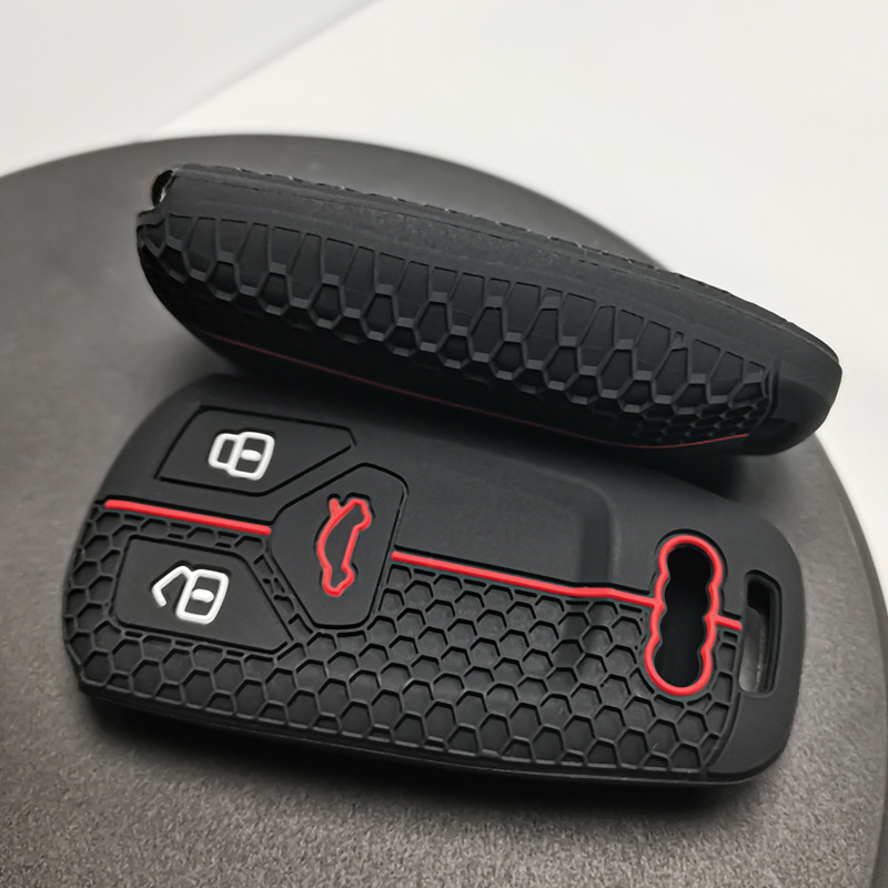 Suitable for Audi 22 silicone key set honeycomb pattern Audi Q7 a5TTRS4 RS5 silicone key set