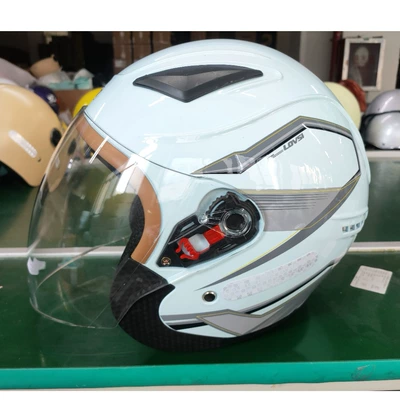 Motosiklet kaskı (dəbilqə) Certified Motorcycle Helmet, All-Season Electric - ice-crystal-blue