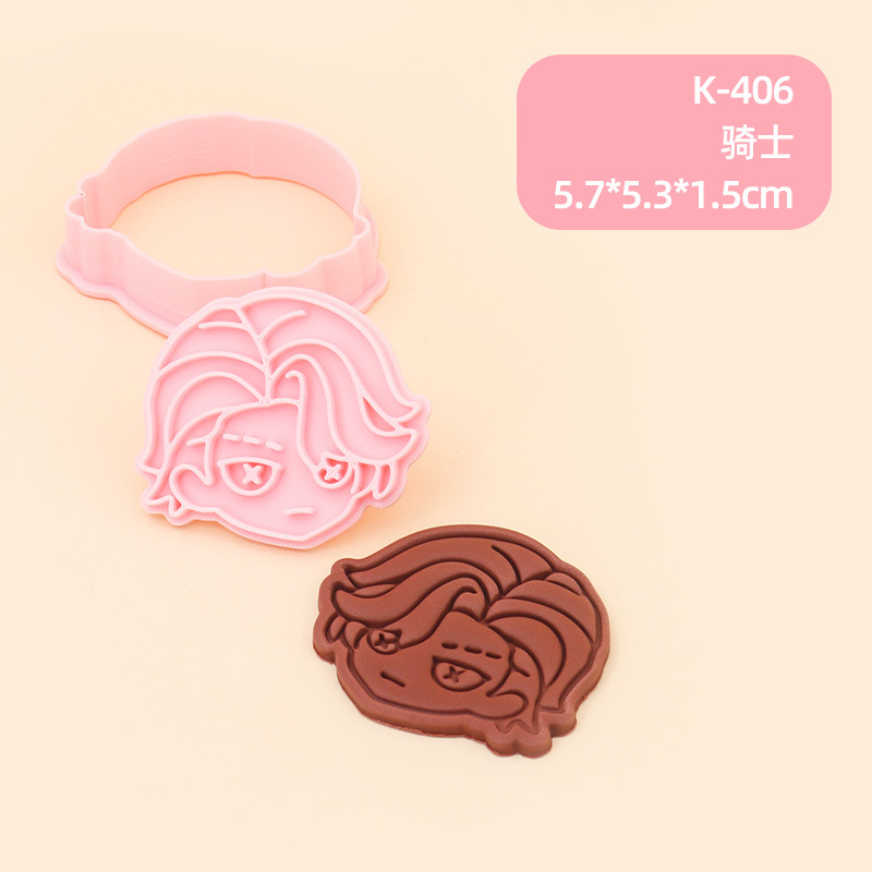 Juego de Moldes para Galletas 3D Personajes de Anime de Plástico para Repostería image 61