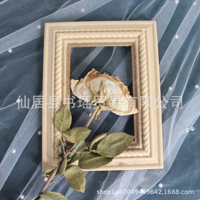 新款毛坯白胚原材料1粗坯自绘镜框相框ins风摄影拍照道具复古|undefined