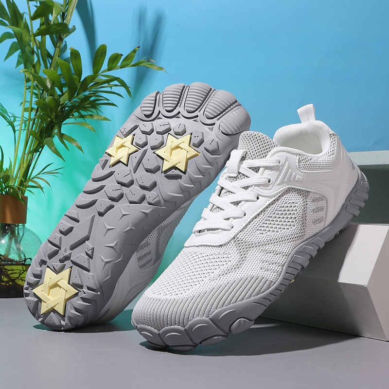 Cross-Border New Wide-Last Barefoot Fitness Shoes for Men and Women, Breathable Fly-Knit Outdoor Non-Slip Sports Comprehensive Training Casual Shoes