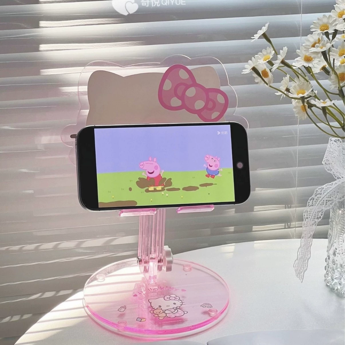Hello Kitty, phone holder, universal foldable tablet tubing