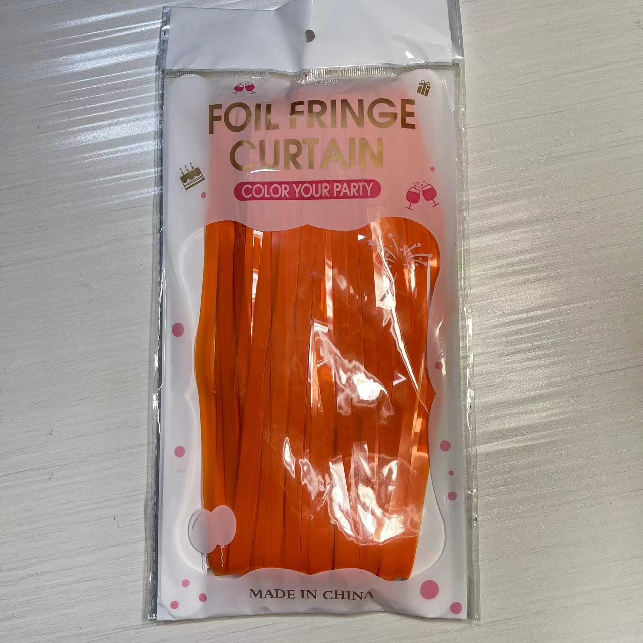 1*2 M 1,6 seda gruesa macaron lluvia cortina borla boda decoración de fondo