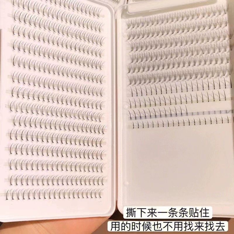 False Eyelash Storage Box, Capacious Portable Case with Multiple Compartments, Fits Clusters & Strips
