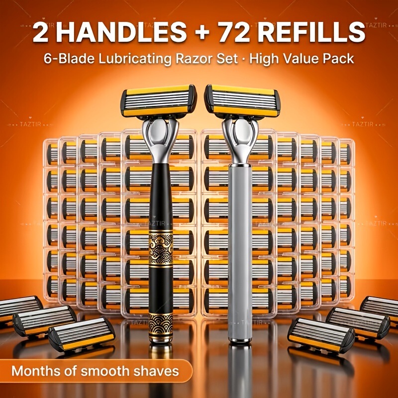Cross-Border Luxury Men's Razor Manual Shaving Razor Stainless Steel Blade Facial Cleaning Razor Hair Removal Razor Cross-Border Luxury Men's Razor Manual Shaving Razor Stainless Steel Blade Facial Cleaning Razor Hair Removal Razor
