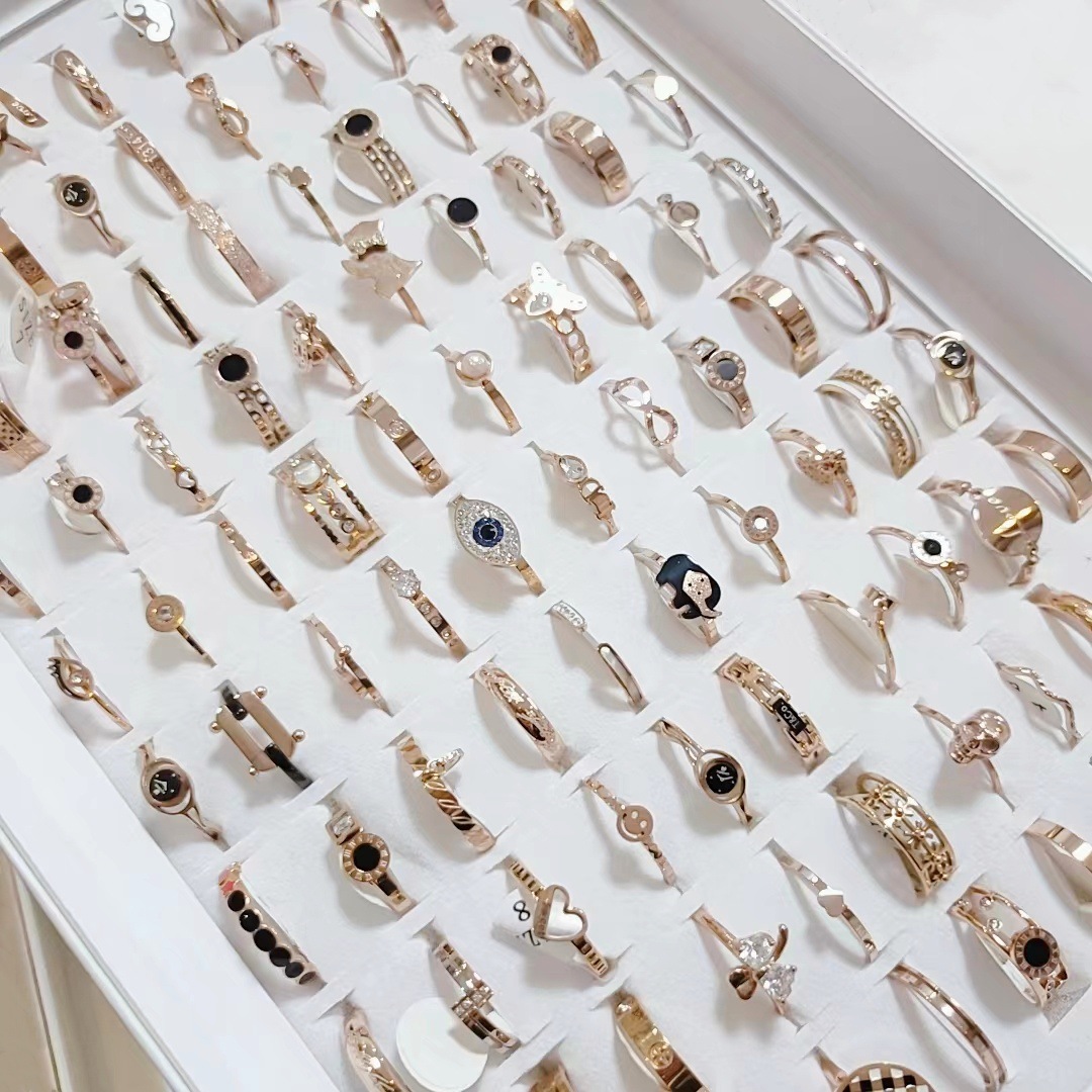 全玫瑰金100个装