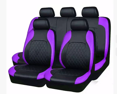 cushion wishebay Amazon cross-border, Universal seat cover - black-purple-flank-universal
