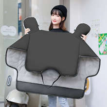 电动车挡风被冬季加绒加厚防水小型电瓶车防雨黑色四季2025新款