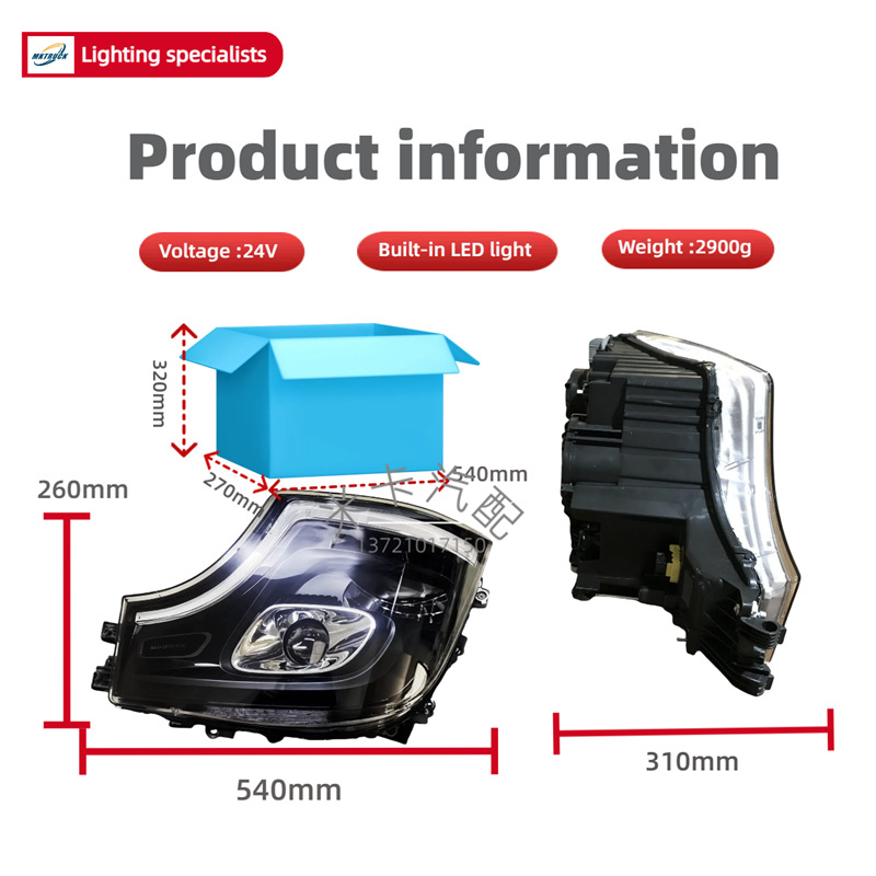 MP4 modificación LED conjunto de faro Mercedes-Benz ACTROS camión 9618200859 / 9618200959
