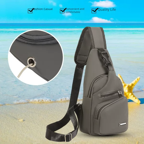 2023 New Men's Trendy Brand Bag Fashion Trend Shoulder Bag Outdoor Business Crossbody Bag Student Large Capacity Chest Bag