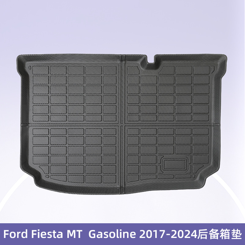 Europa para Ford Fiesta MT2017 - 2024 Combustible 3D TPE cojín de pie para automóvil