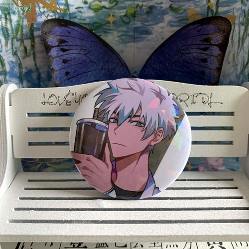 Time Agent Big Bad Round Badge Lu Guangcheng Hours Qiao Ling Animation Peripheral School Bag Pendant