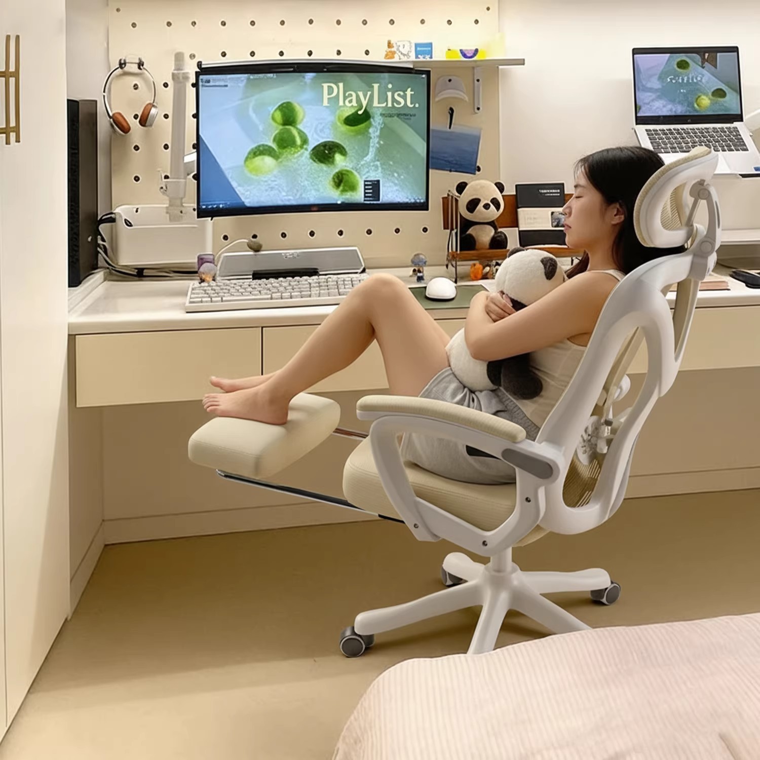 silla de deportes domésticos de niñas, silla de computadora, silla de oficina, silla de estudio de dormitorio, silla ergonómica