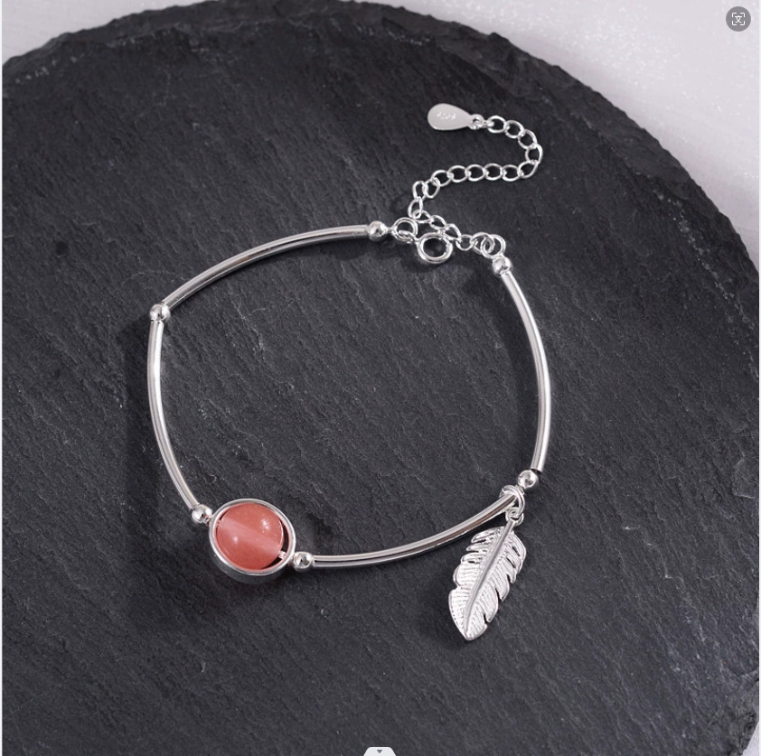 붉은 깃털 팔찌