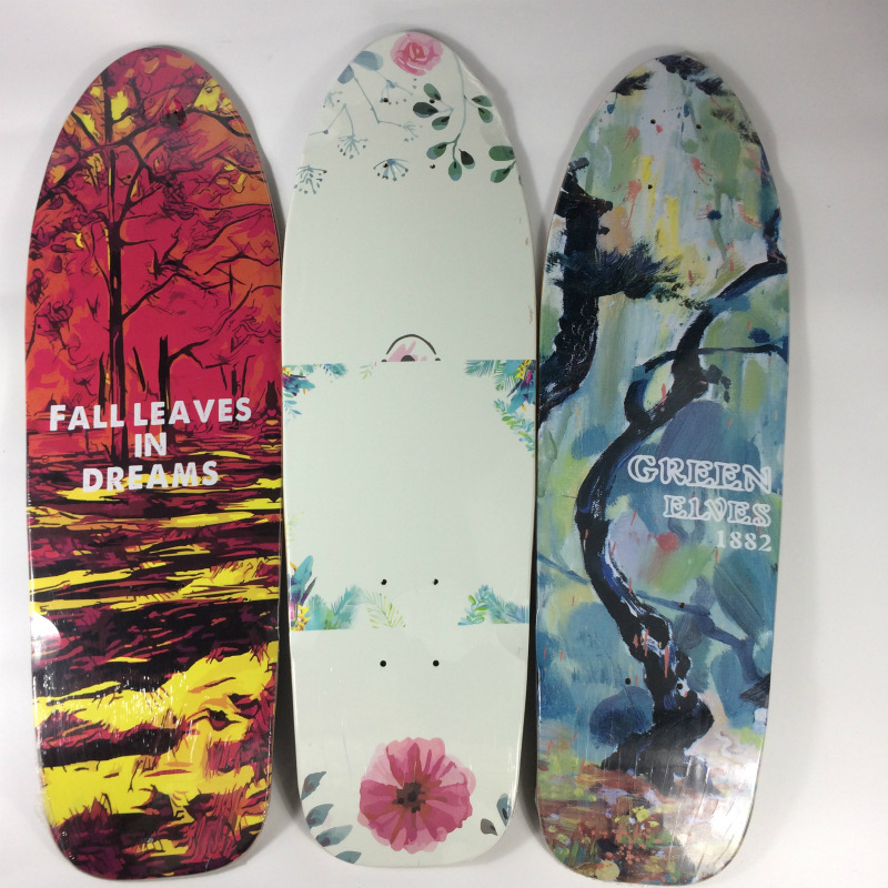 Land surfboard Board full maple wood four-wheel scooter c7 steering Bridge board with sandpaper