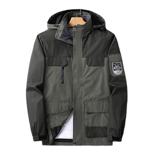 Japanese and Korean Amazon Couple's Autumn Thin Outdoor Pilot Hooded Jacket Mountaineering Jacket Manufacturer
